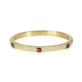 La Petite Tourmaline Diamond Bangle in 18k Yellow Gold 0.3 CTW