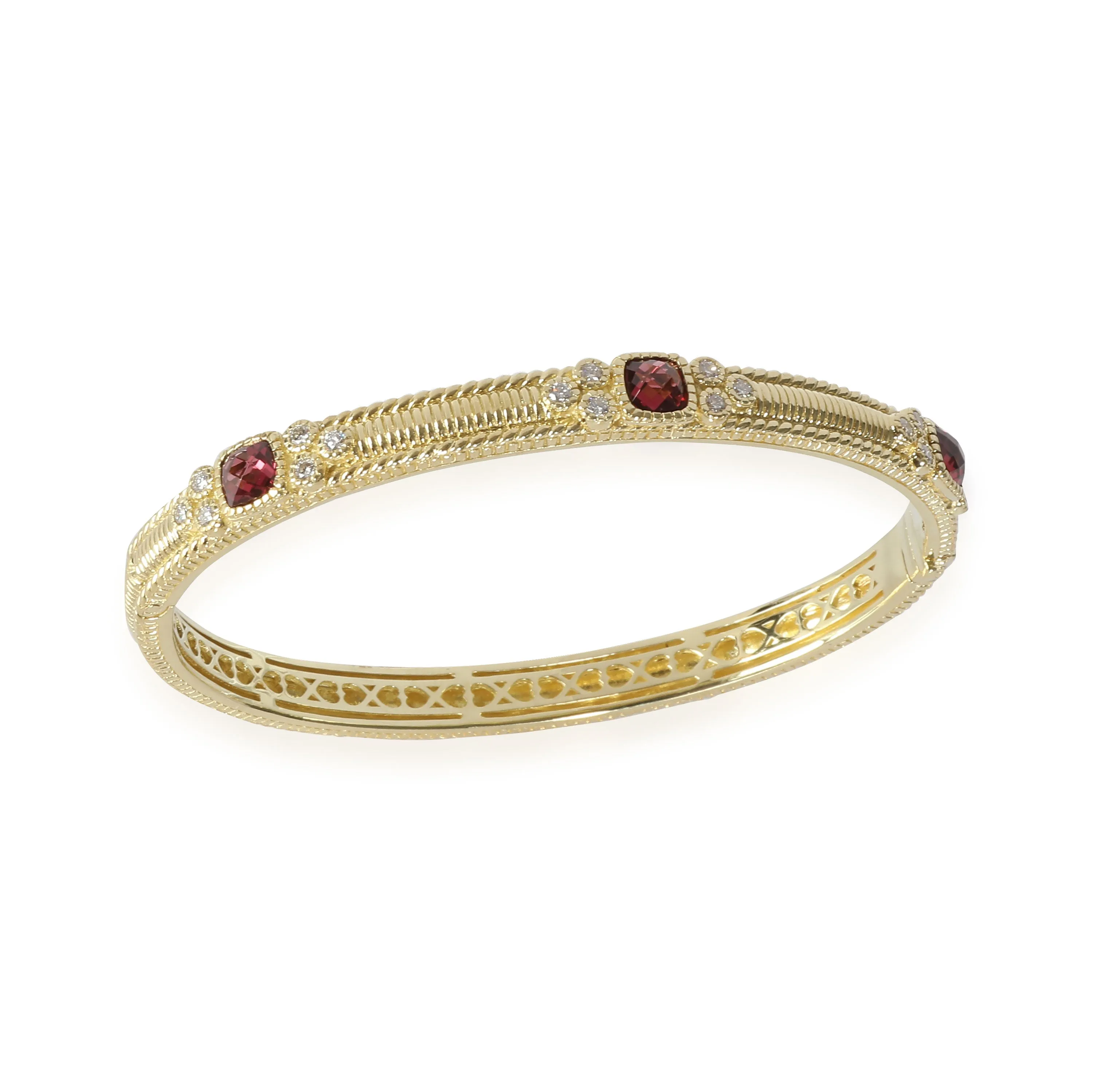 La Petite Tourmaline Diamond Bangle in 18k Yellow Gold 0.3 CTW