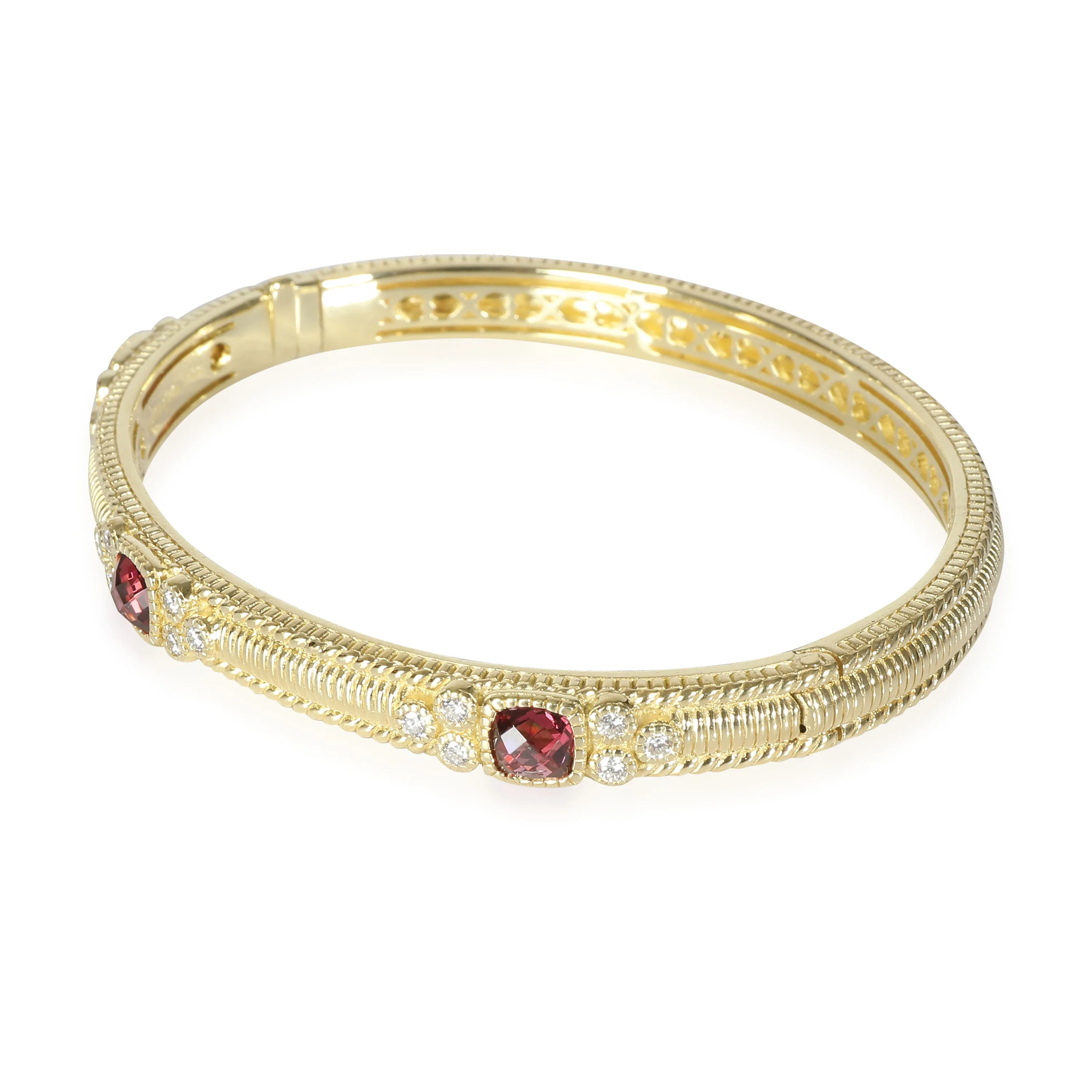 La Petite Tourmaline Diamond Bangle in 18k Yellow Gold 0.3 CTW