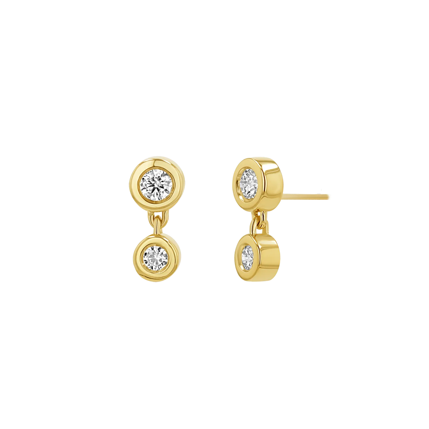 Linked Diamond Duo Studs