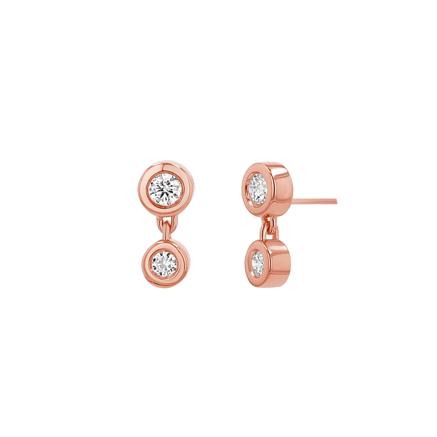 Linked Diamond Duo Studs