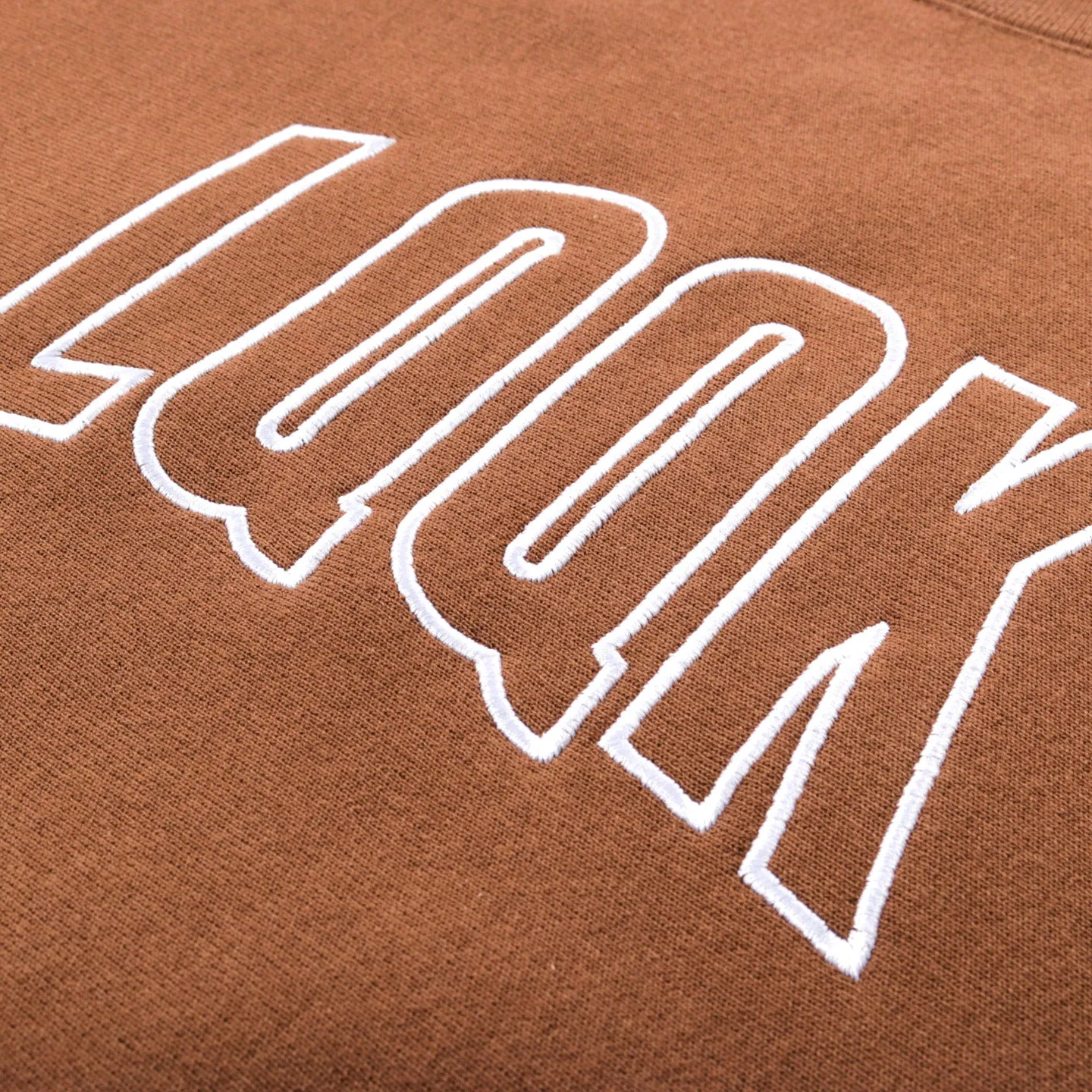 LQQK STUDIO SIGNATURE CREWNECK BISON BROWN