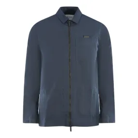 Lyle & Scott Cotton Ripstop Navy Blue Overshirt Jacket