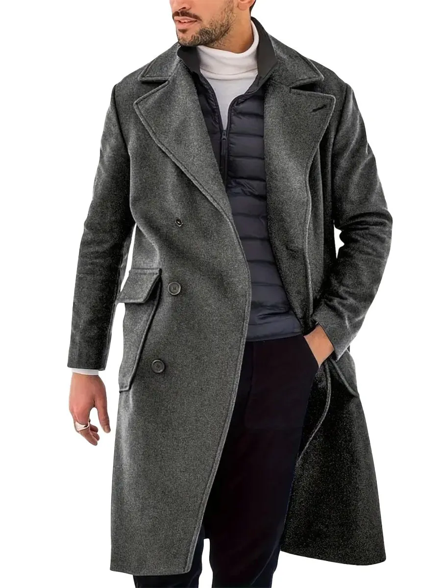 Men's Business Double-breasted Coat