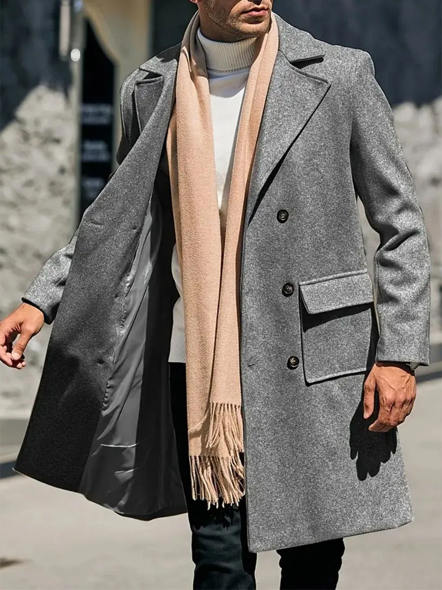 Men's Business Double-breasted Coat