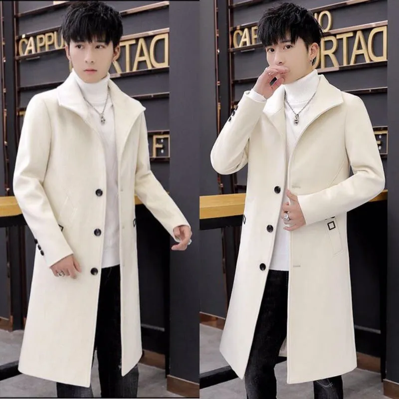 Mid-length Trench Coat Men's