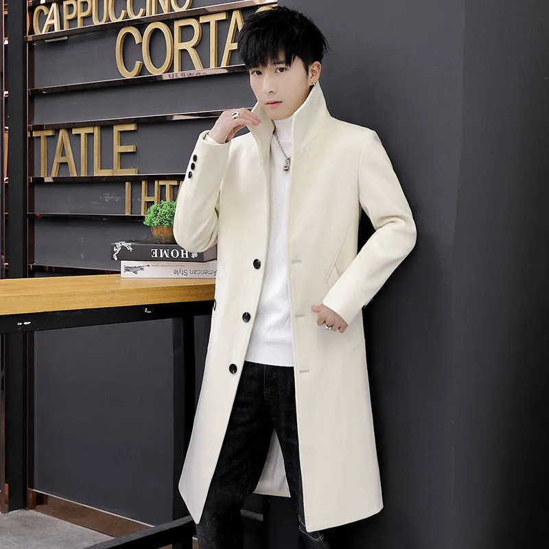 Mid-length Trench Coat Men's