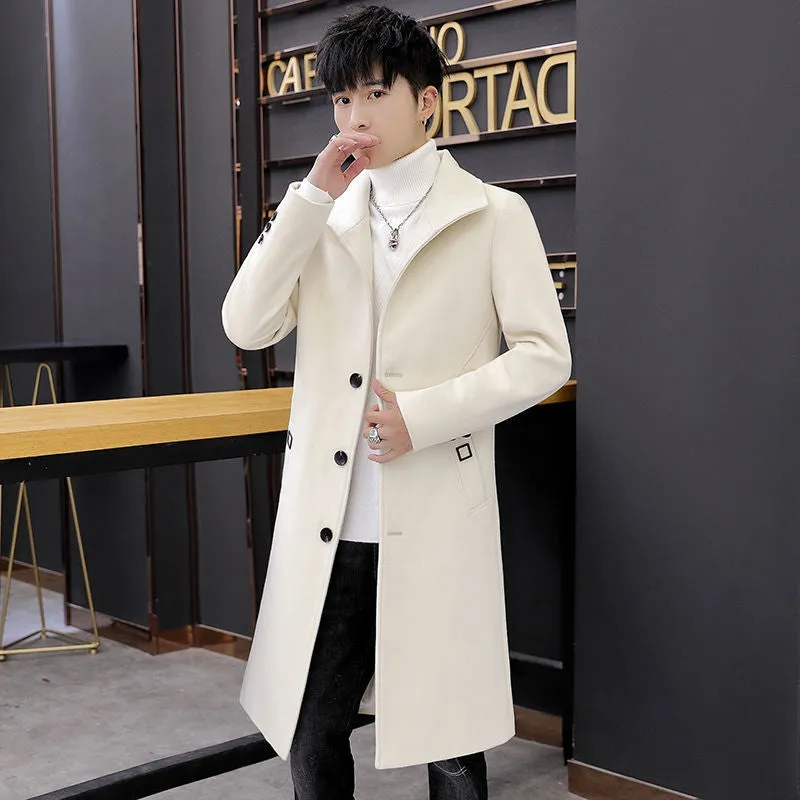 Mid-length Trench Coat Men's