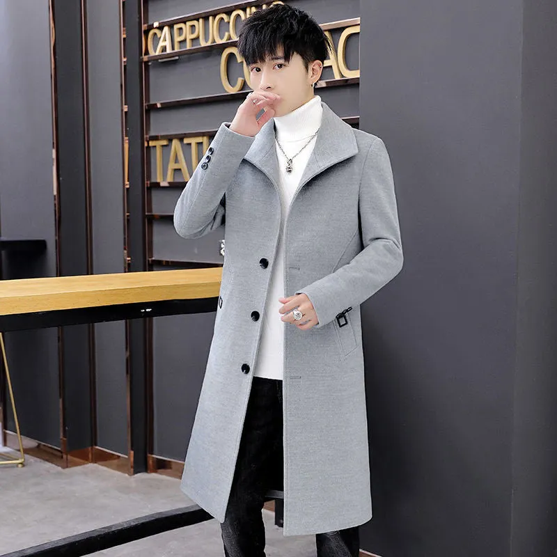 Mid-length Trench Coat Men's