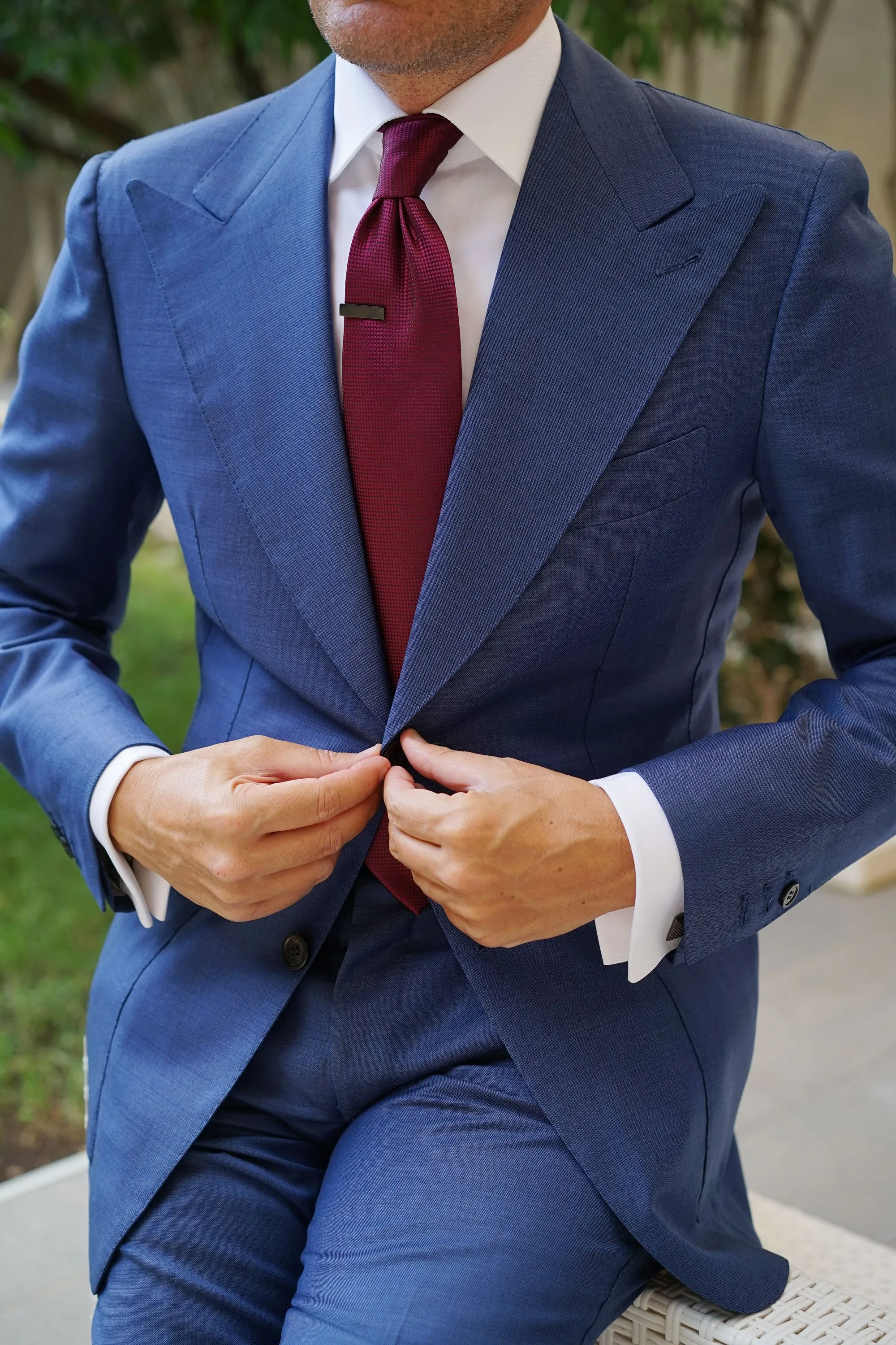 Mini Black Skinny Tie Bar