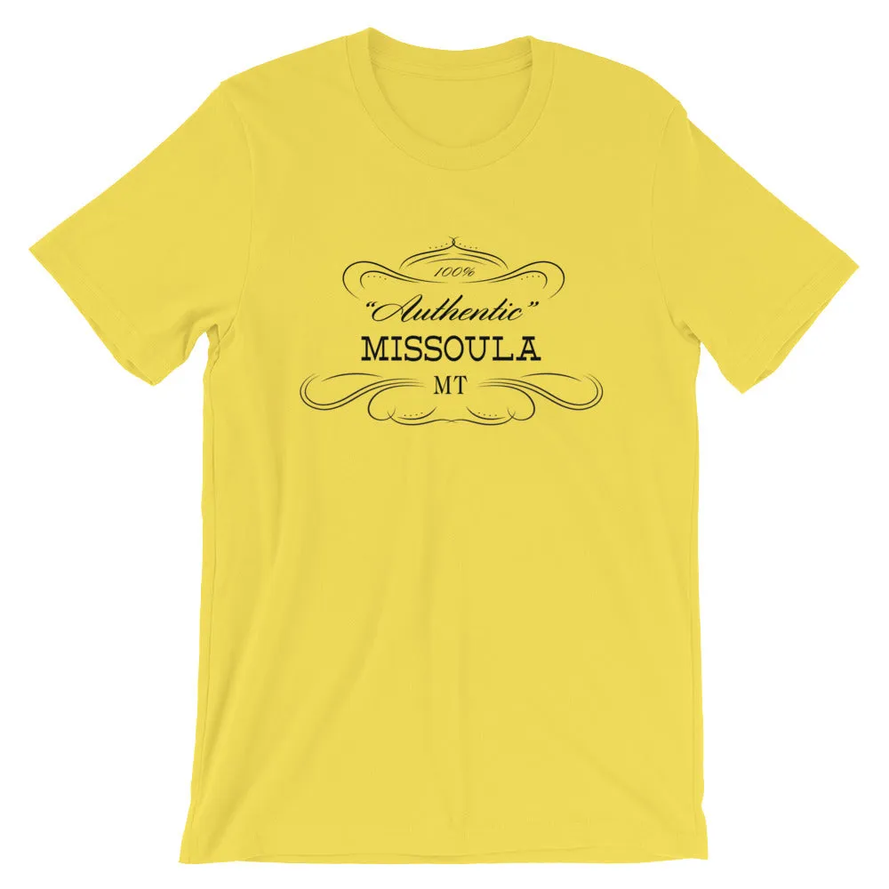 Montana - Missoula MT - Short-Sleeve Unisex T-Shirt - Authentic