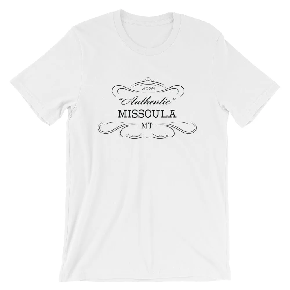 Montana - Missoula MT - Short-Sleeve Unisex T-Shirt - Authentic