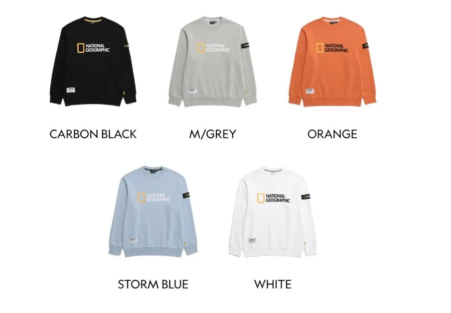 NATIONAL GEOGRAPHIC  |Street Style Logo Sweatshirts