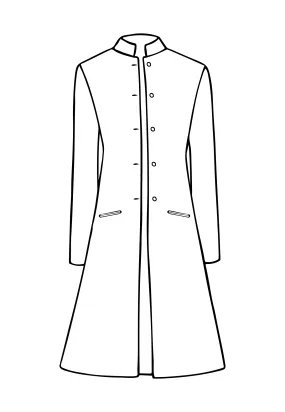 Nehru Coat in Slate