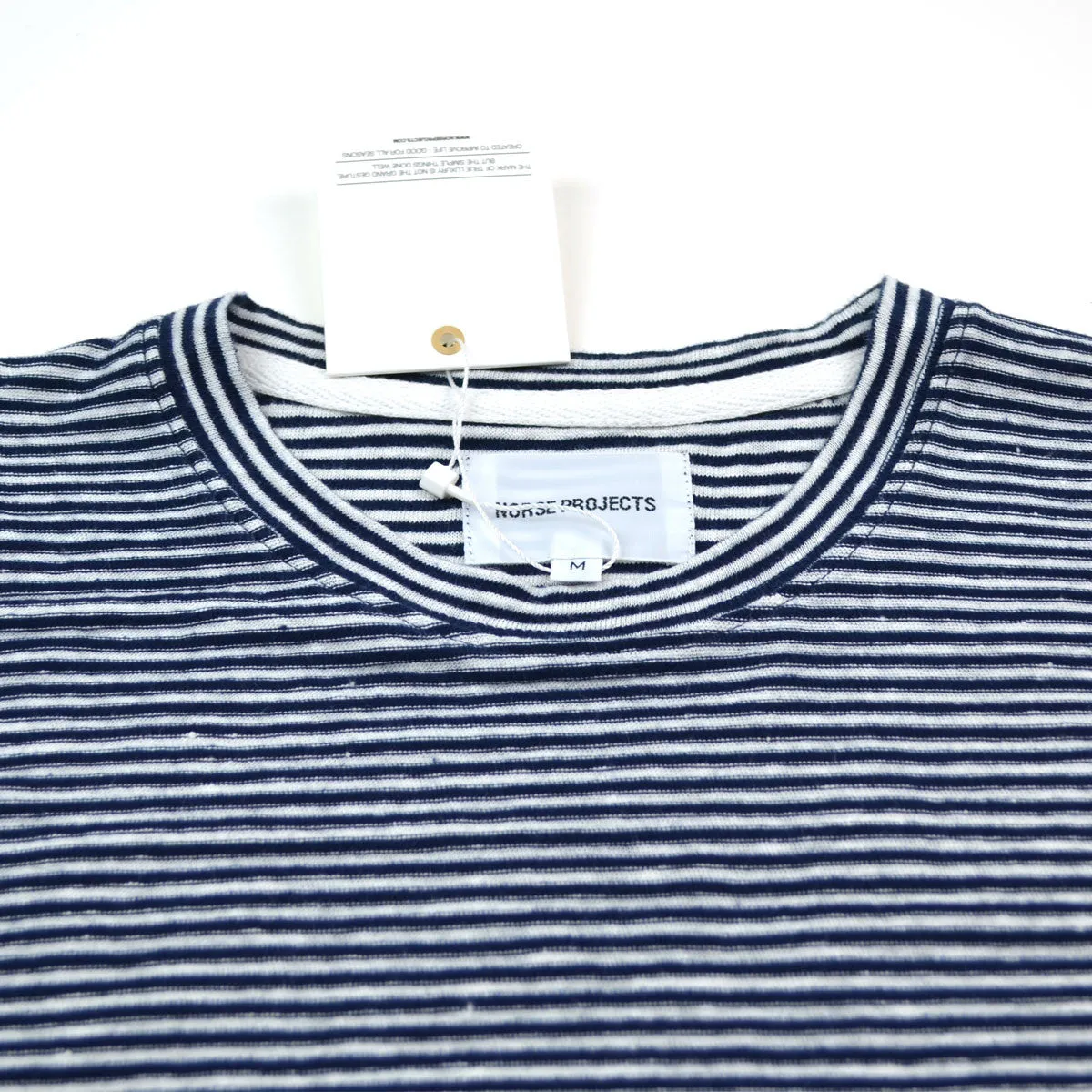 Norse Projects - Niels Pocket Linen T-shirt - Dark Navy