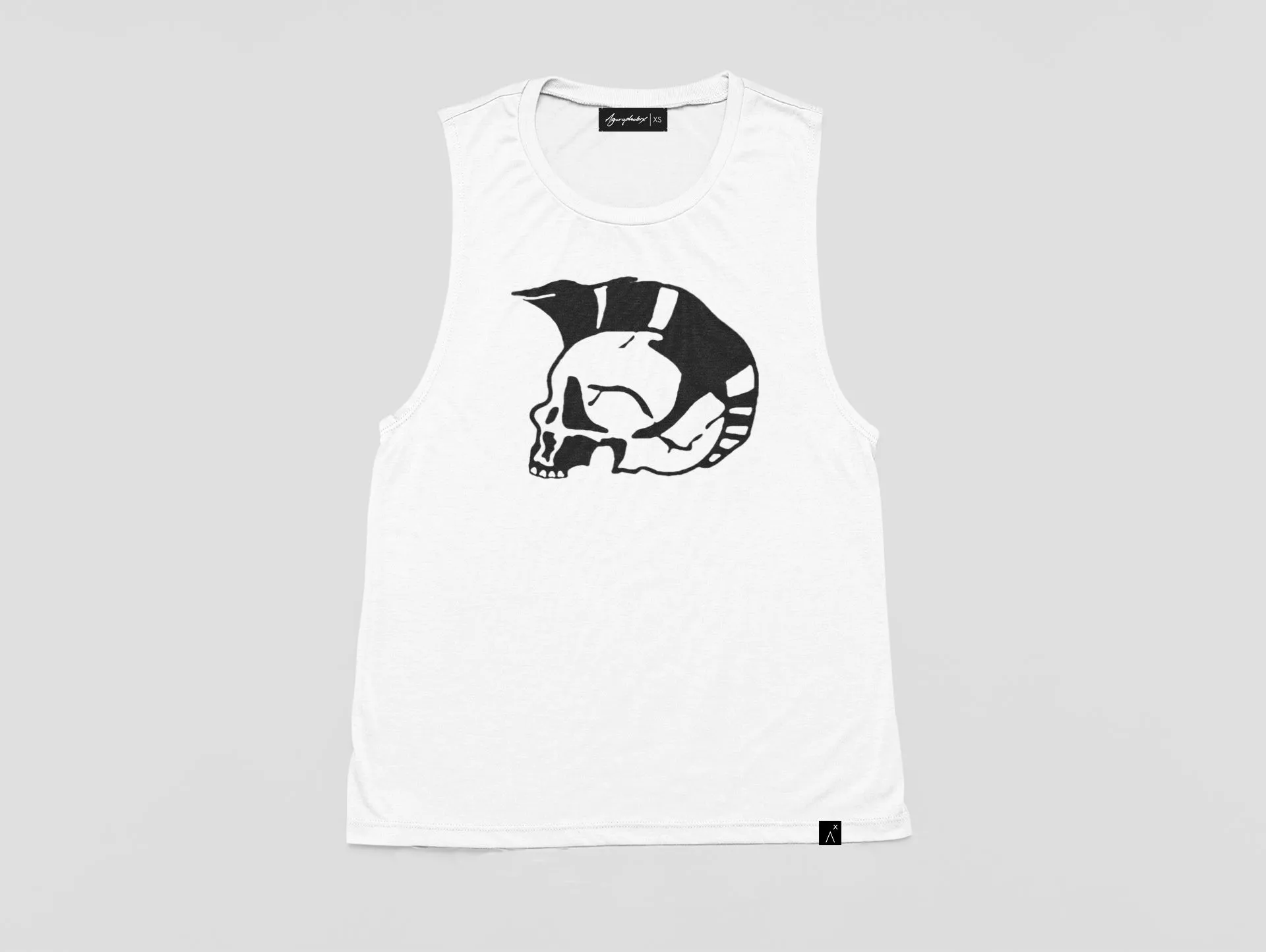 Oi! Mohawk Skull print streetwear boy beater top