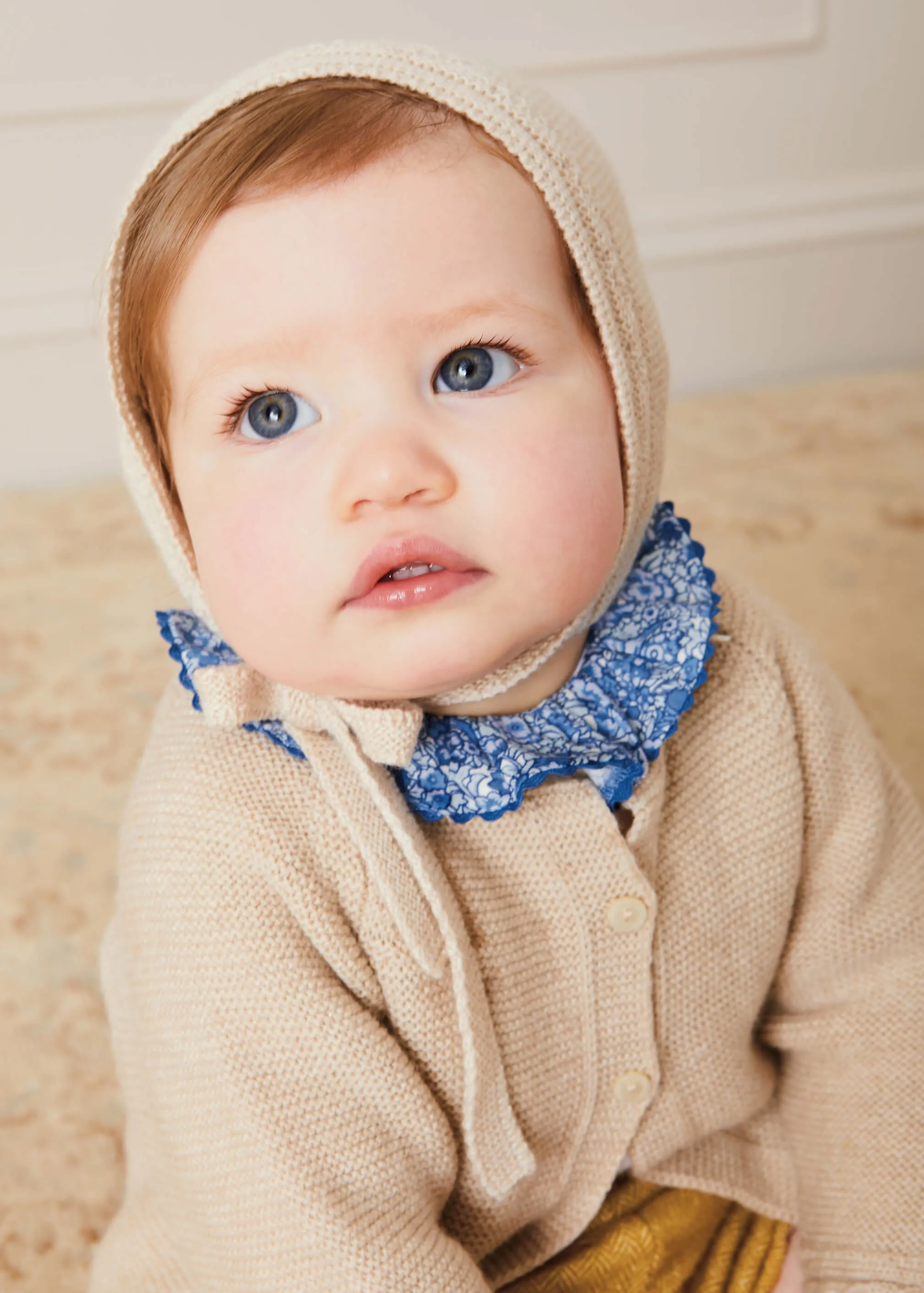 Openwork Bonnet In Beige (S-L)