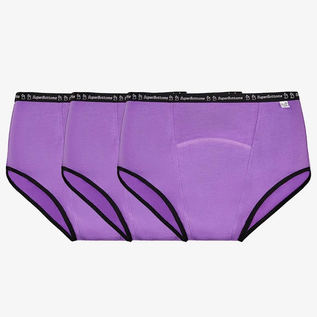 Pack of 3 MaxAbsorb Period Underwear (Lilac)