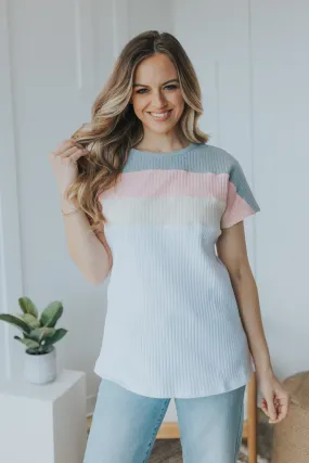 Pastel Colorblock Top - 2 Colors