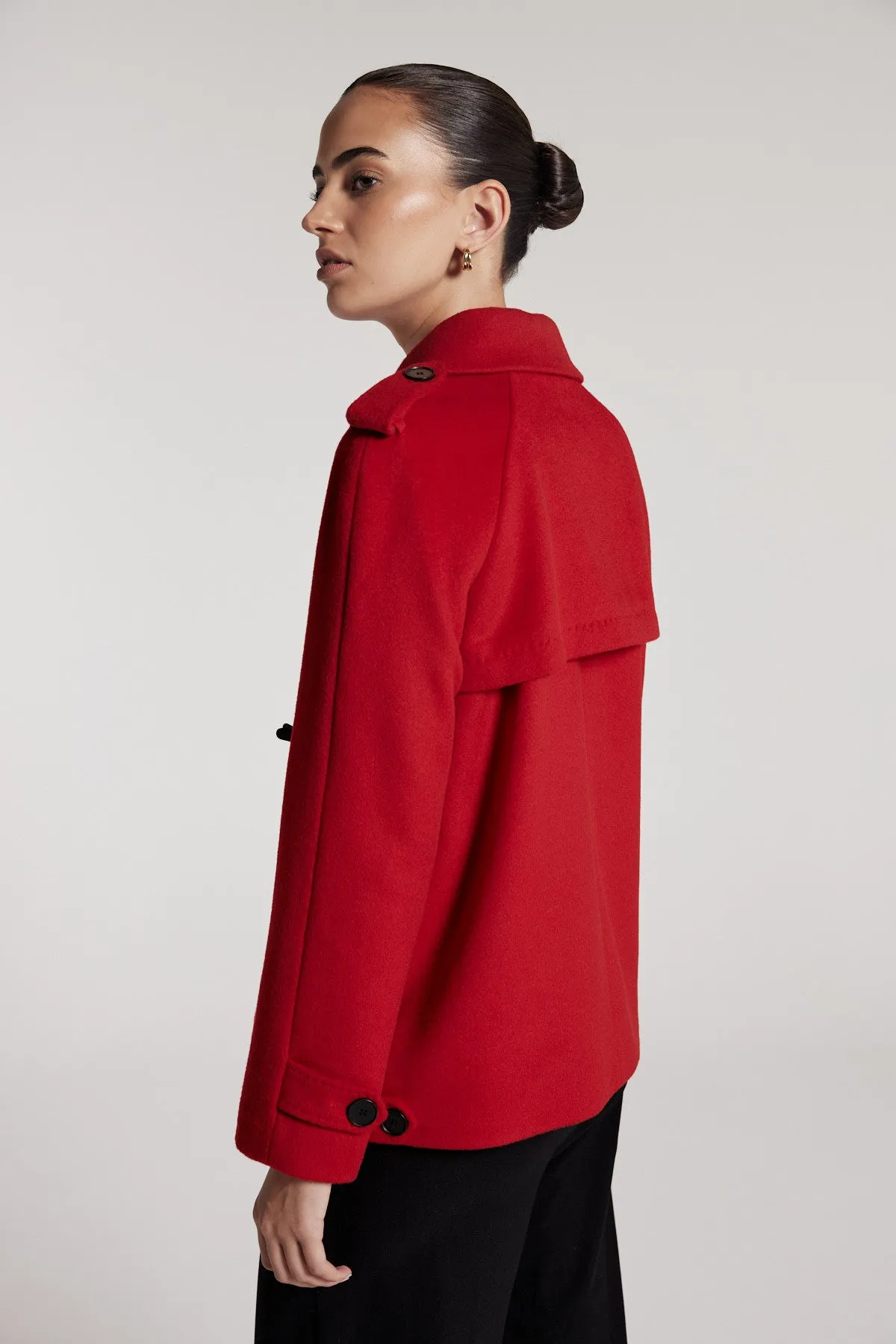 Patricia Pea Coat - Red