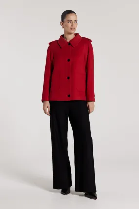 Patricia Pea Coat - Red