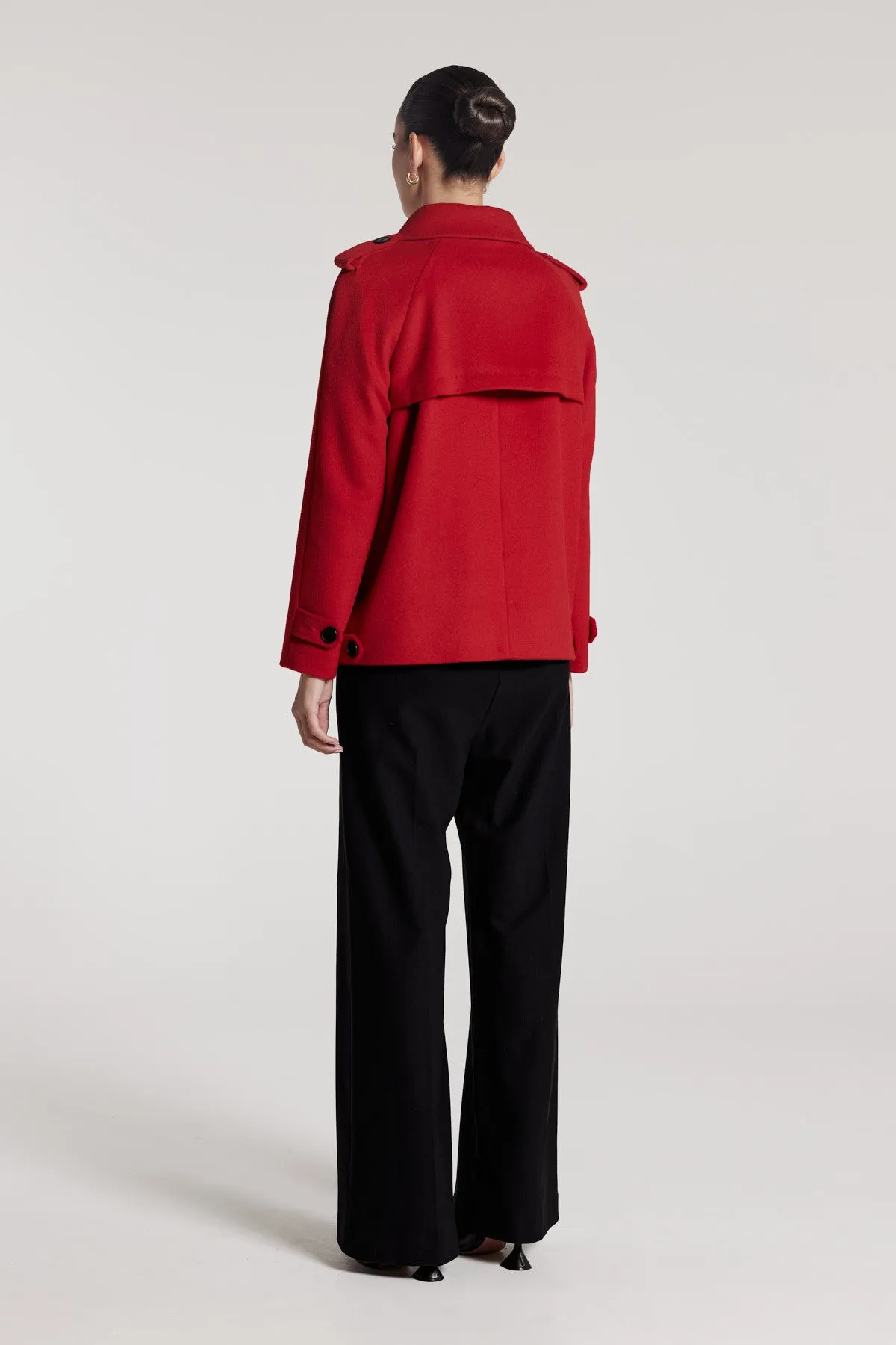 Patricia Pea Coat - Red