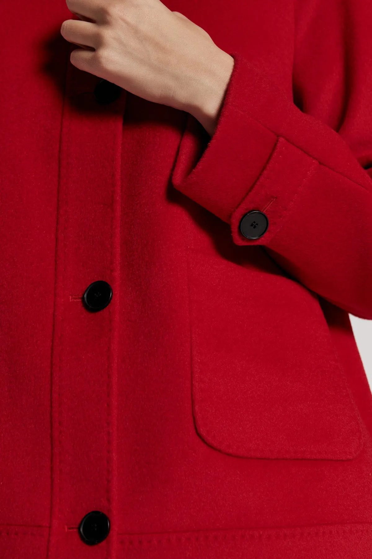 Patricia Pea Coat - Red