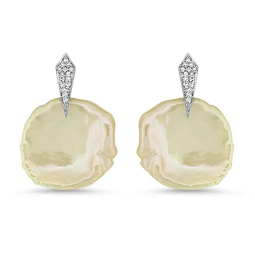 Pearl & Diamond Earrings