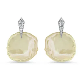 Pearl & Diamond Earrings