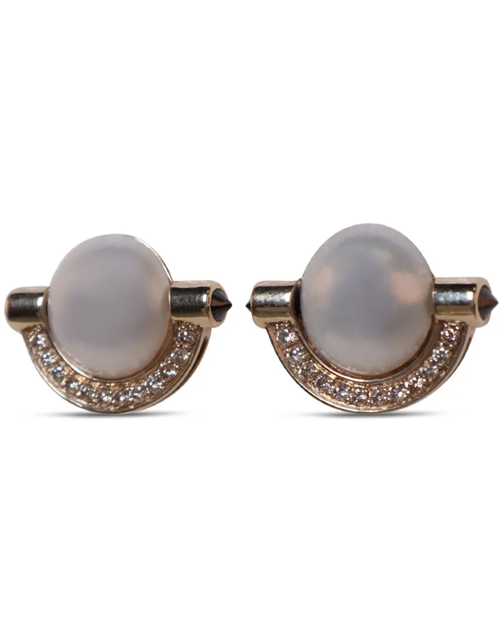 Pearl and Diamond Earrings