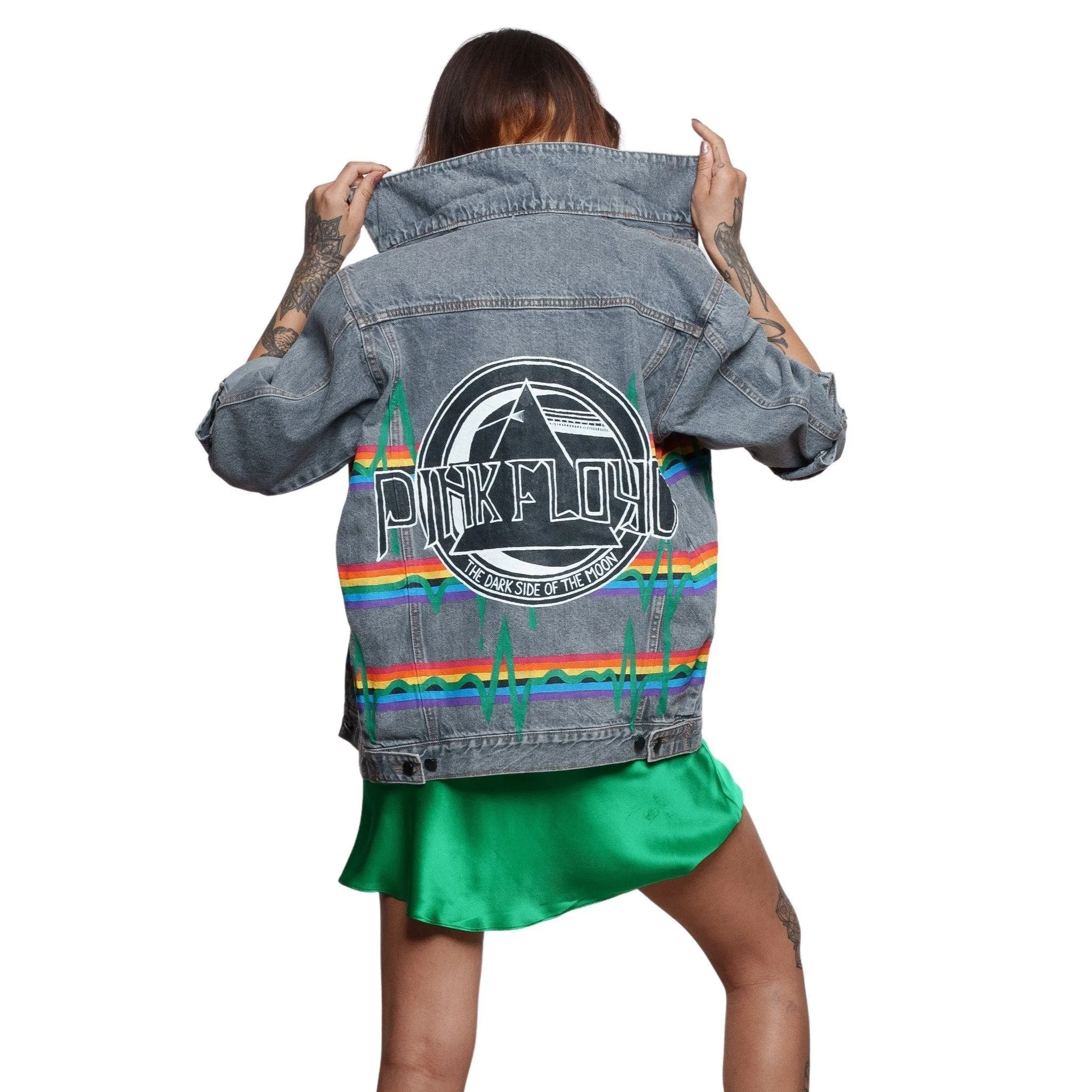 'PINK FLOYD' DENIM JACKET - Women