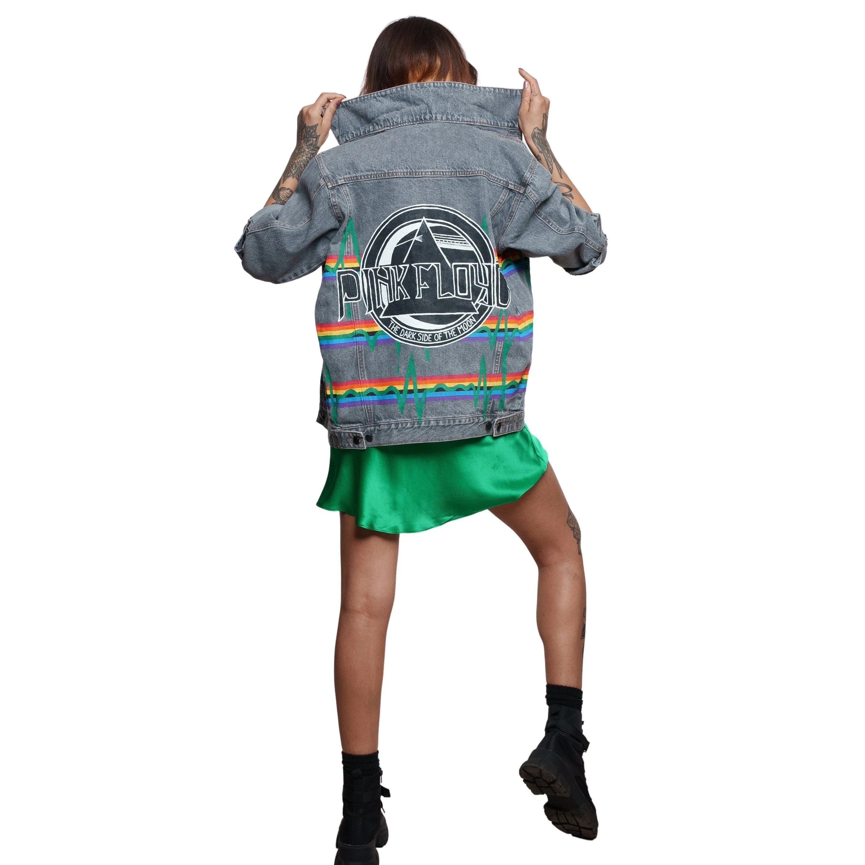 'PINK FLOYD' DENIM JACKET - Women