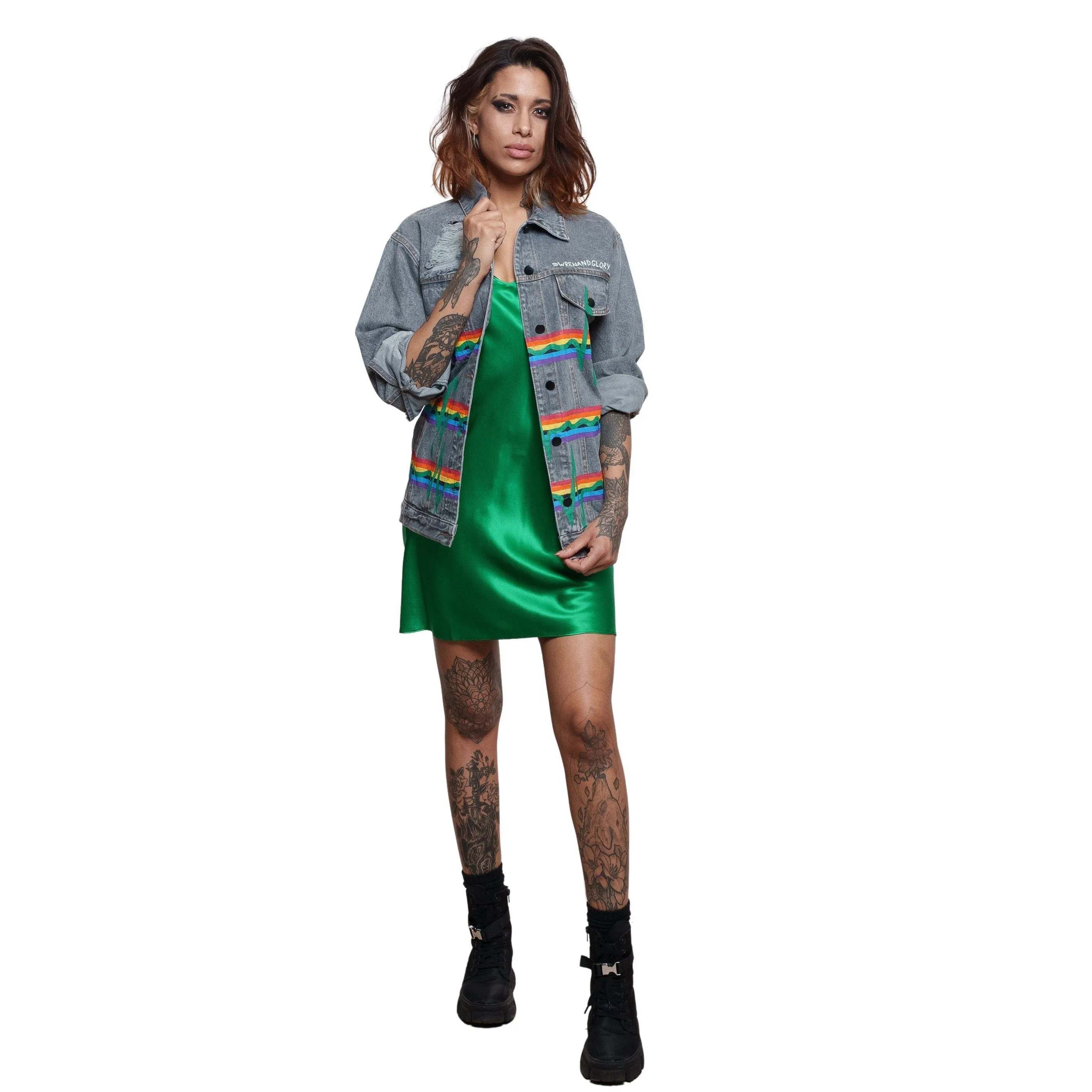 'PINK FLOYD' DENIM JACKET - Women