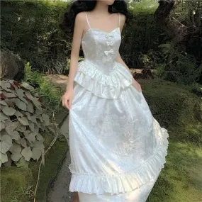 Princess Bride White Vintage-vibe Royalcore Dress