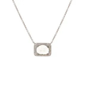 Rectangular Sliced Diamond Necklace