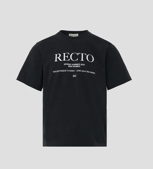 RECTO  |Street Style Cotton Logo T-Shirts