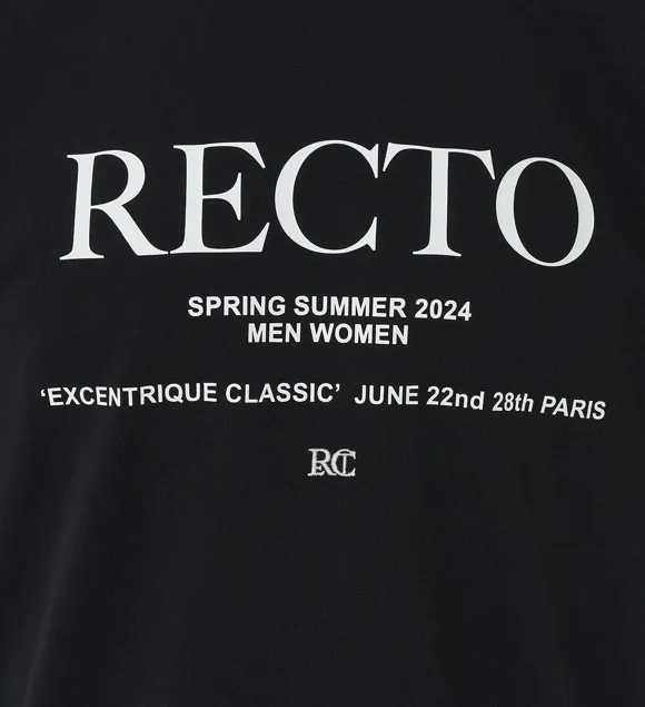 RECTO  |Street Style Cotton Logo T-Shirts