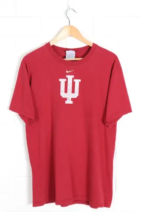 Red NIKE Centre Swoosh Indiana University Logo Tee (M)