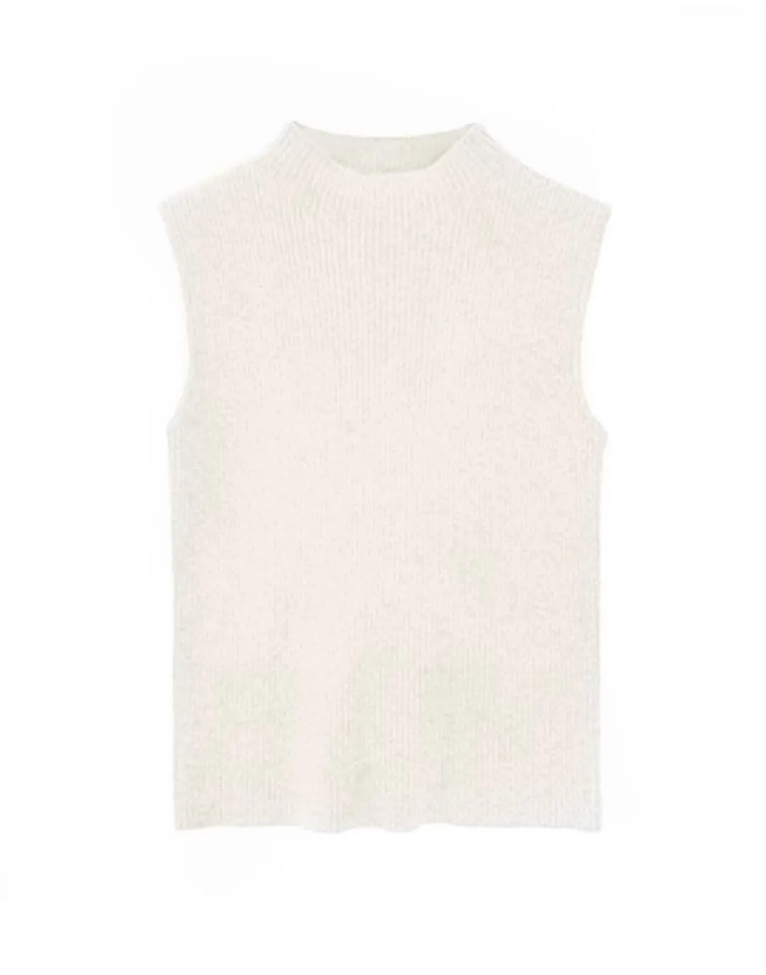 Ribbed Knit Sleeveless Top