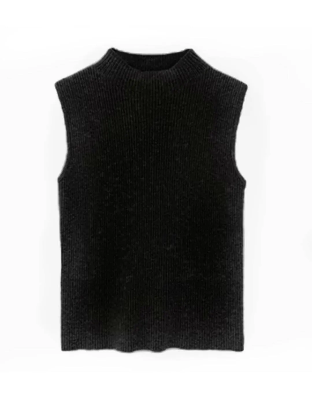 Ribbed Knit Sleeveless Top