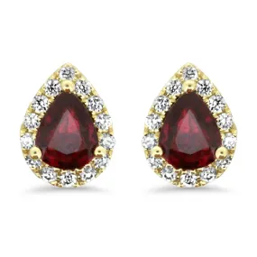 Ruby & Diamond Earrings