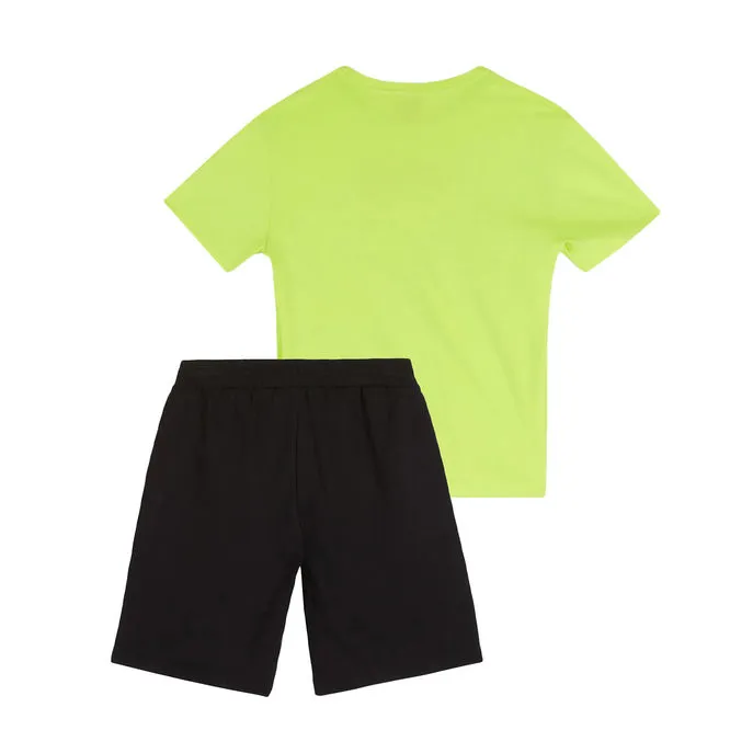 SET TSHIRT AND BERMUDA Kids Green Black