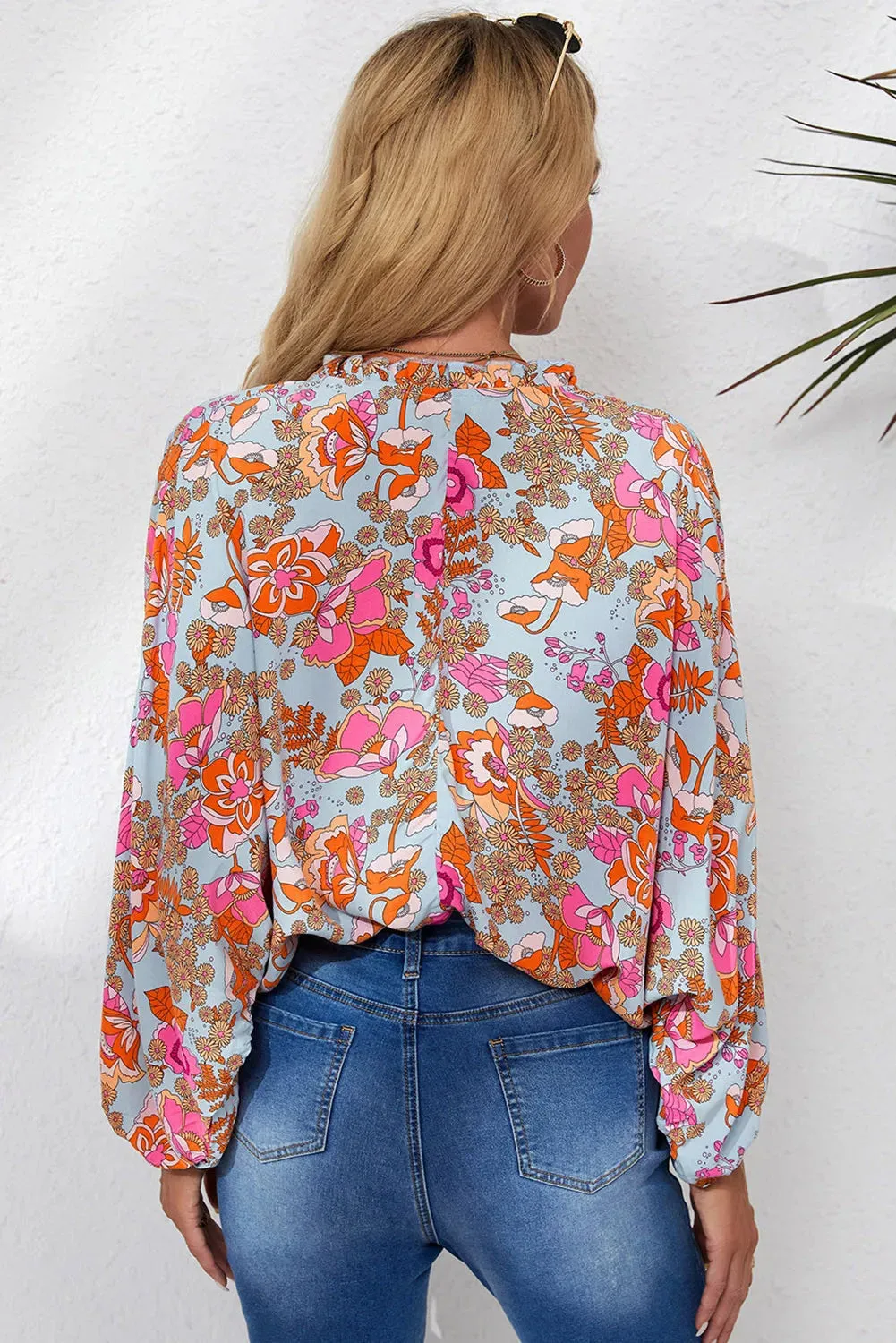 Sky Floral Blouse