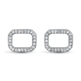 Square Diamond Earrings