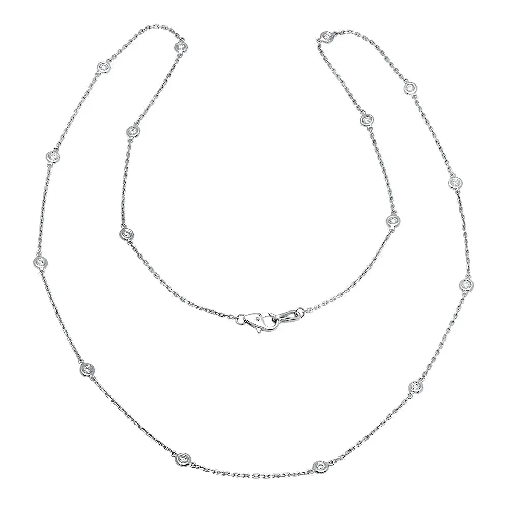 Station Diamond Necklace