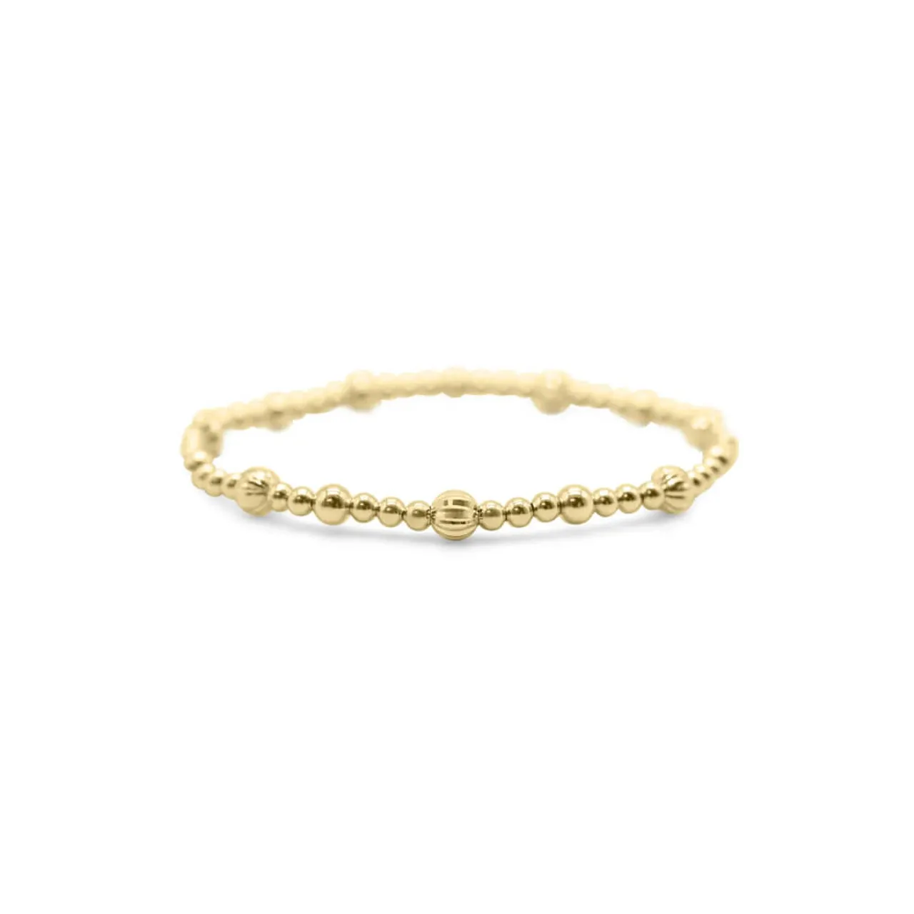 Stia Stretch Bracelet Diamond Cut - Gold