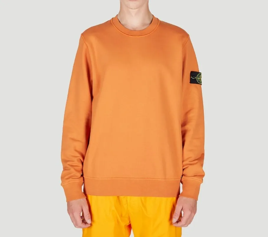 STONE ISLAND  |Unisex Street Style Logo Sweatshirts