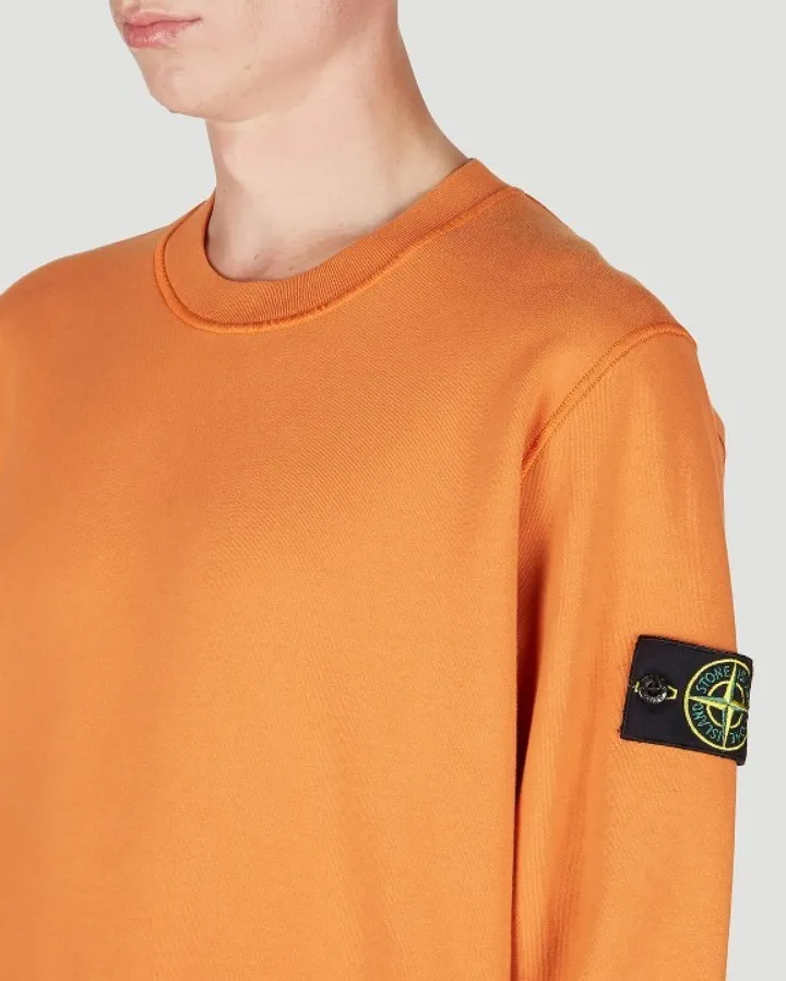 STONE ISLAND  |Unisex Street Style Logo Sweatshirts