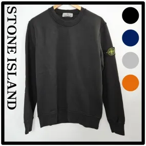 STONE ISLAND  |Unisex Street Style Logo Sweatshirts