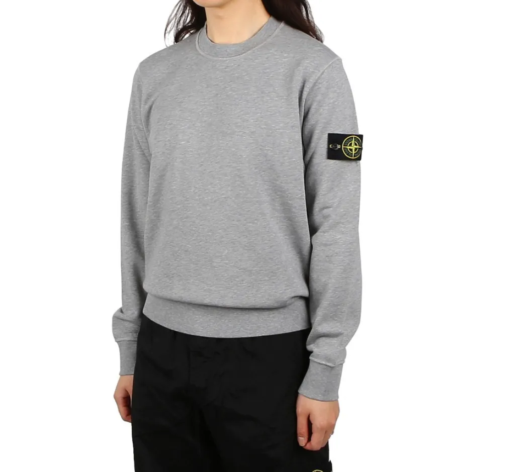 STONE ISLAND  |Unisex Street Style Logo Sweatshirts